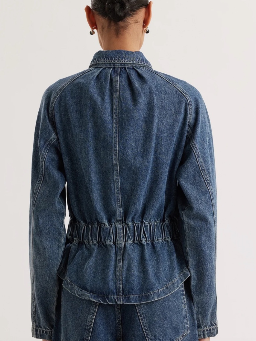 Merlette RHEA Jacket - Mid-Blue Wash - Picture 4 of 5